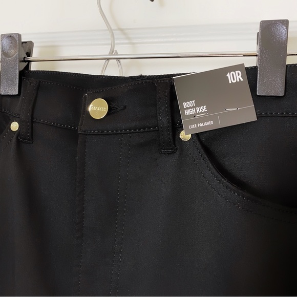 NWT Express High Waisted Luxe Polished Black Bootcut Jeans - Picture 8 of 8